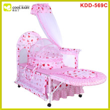 2015 Hersteller NEUE Pink Baby Crib für Baby Girl